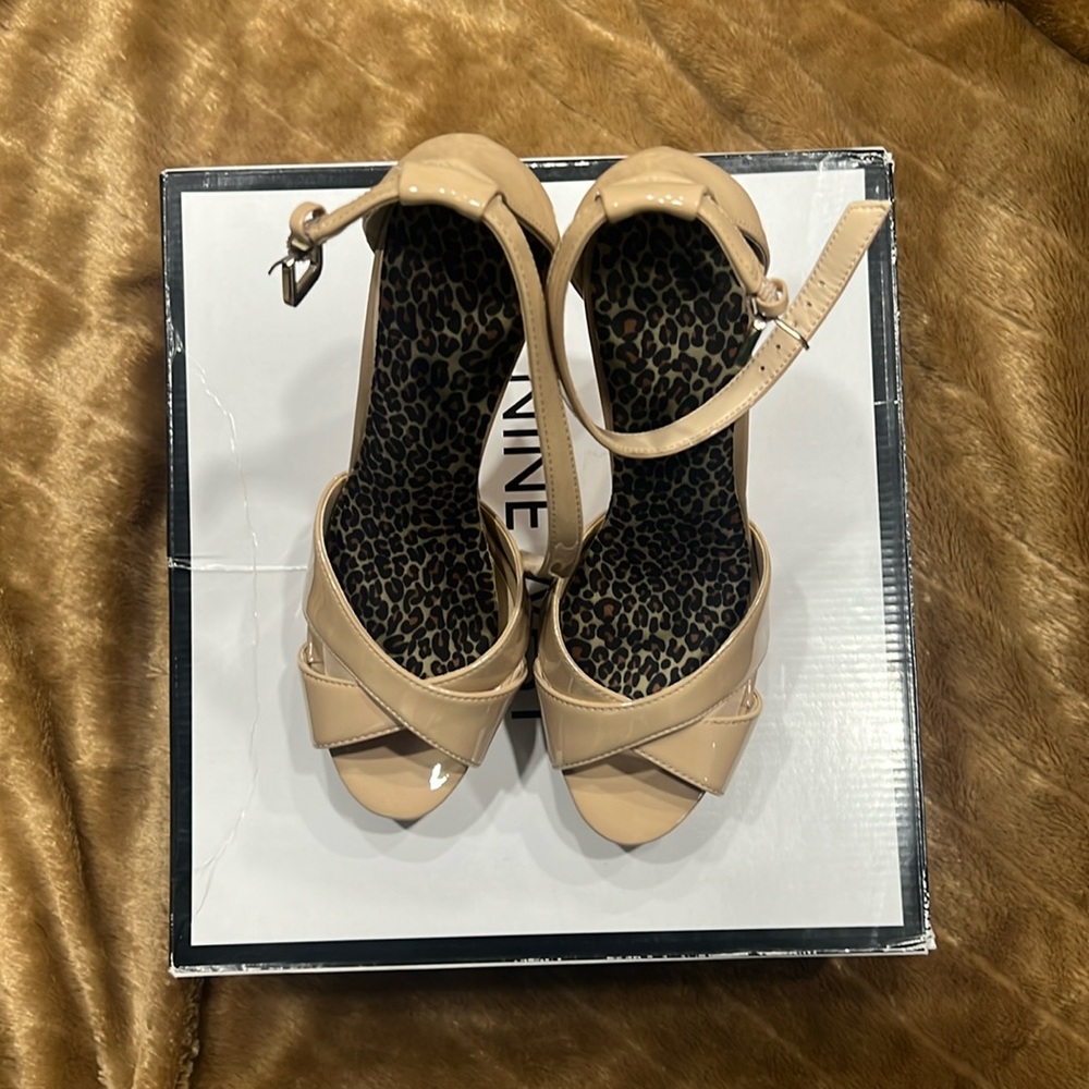 Nine West Tan Colored Heels